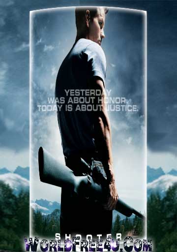 Poster Of Shooter (2007) In Hindi English Dual Audio 300MB Compressed Small Size Pc Movie Free Download Only At worldfree4u.com