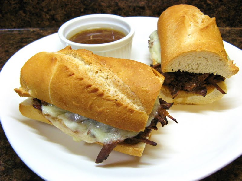 The WellFed Newlyweds French Dip Sandwiches au Jus