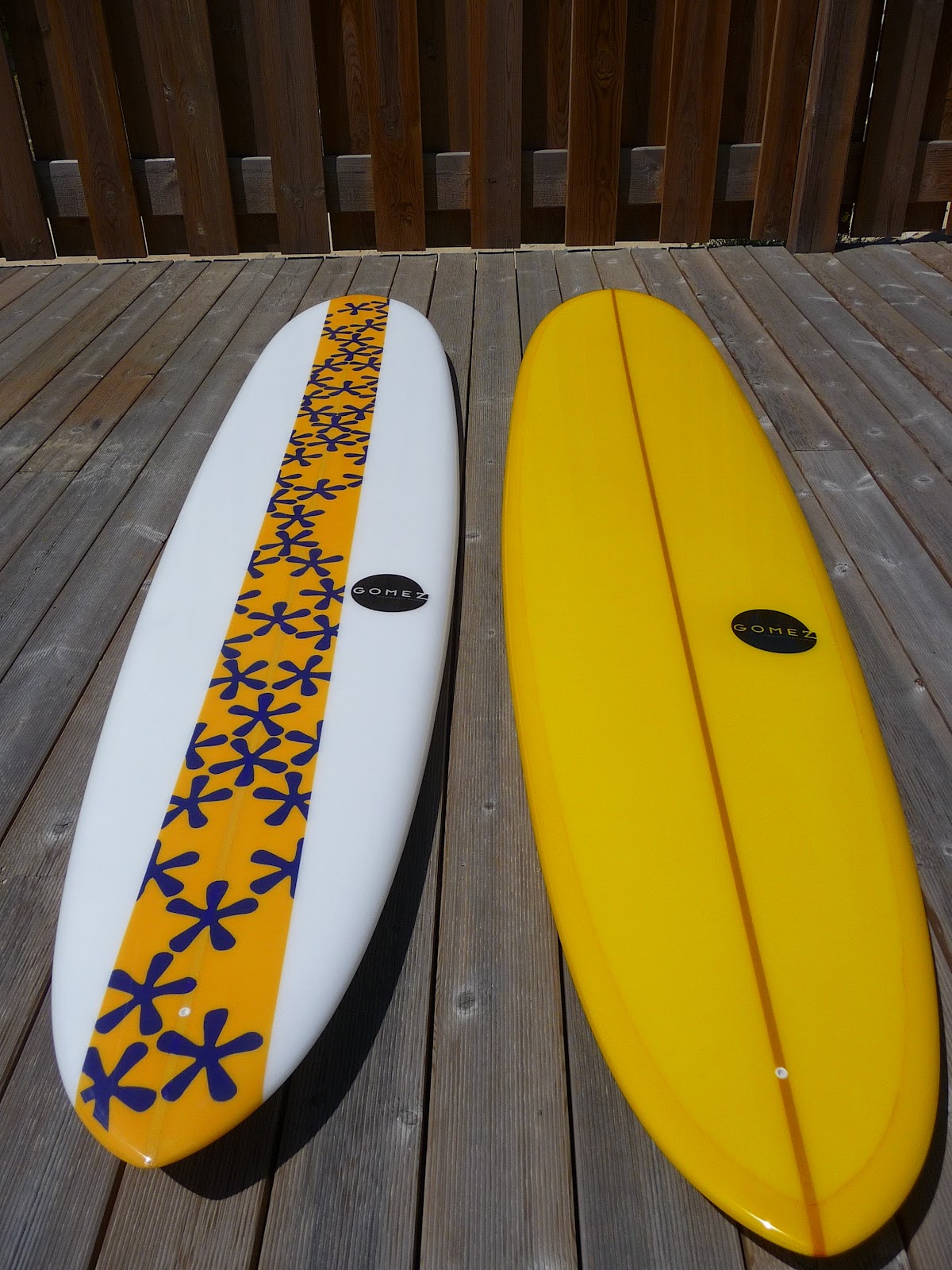 Gomez Surfboards Blog Iarla and Laura's classic longboards, from France to Scotland.....