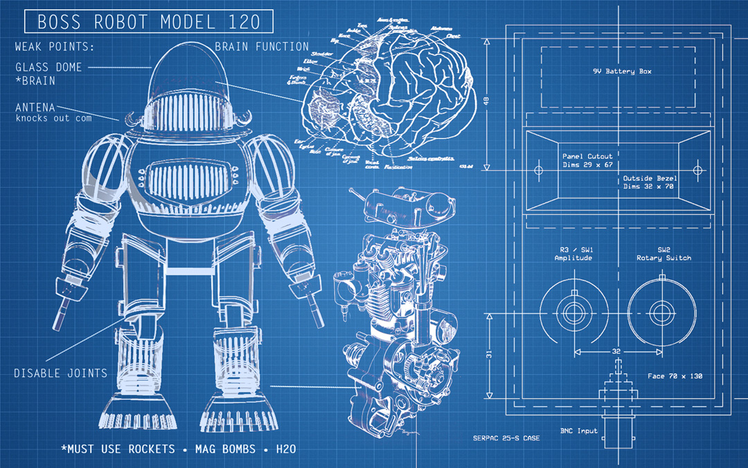 Blueprints, Robot, Boss