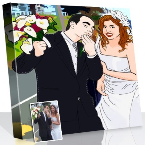 Wedding Photo turned Pop Art Canvas Pop Art Canvas, Snappycanvas