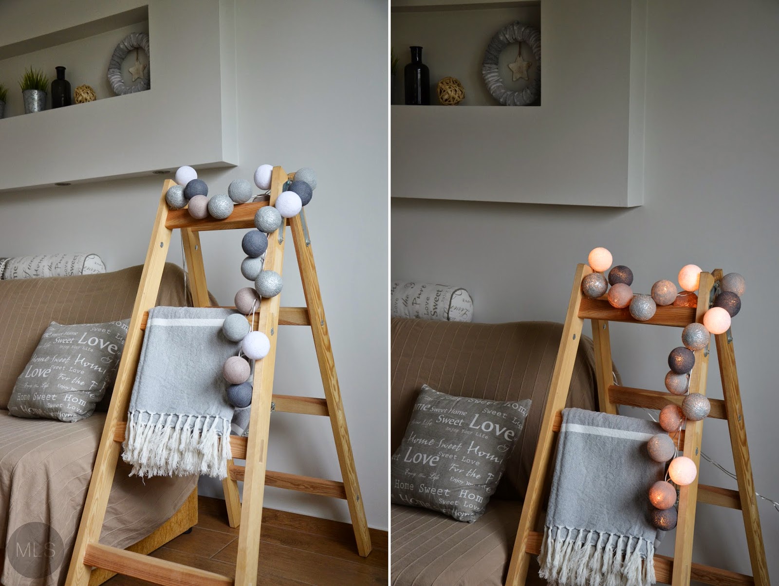MLS.blog blog lifestylowy, wnętrza, inspiracje, DIY Cotton Ball Lights