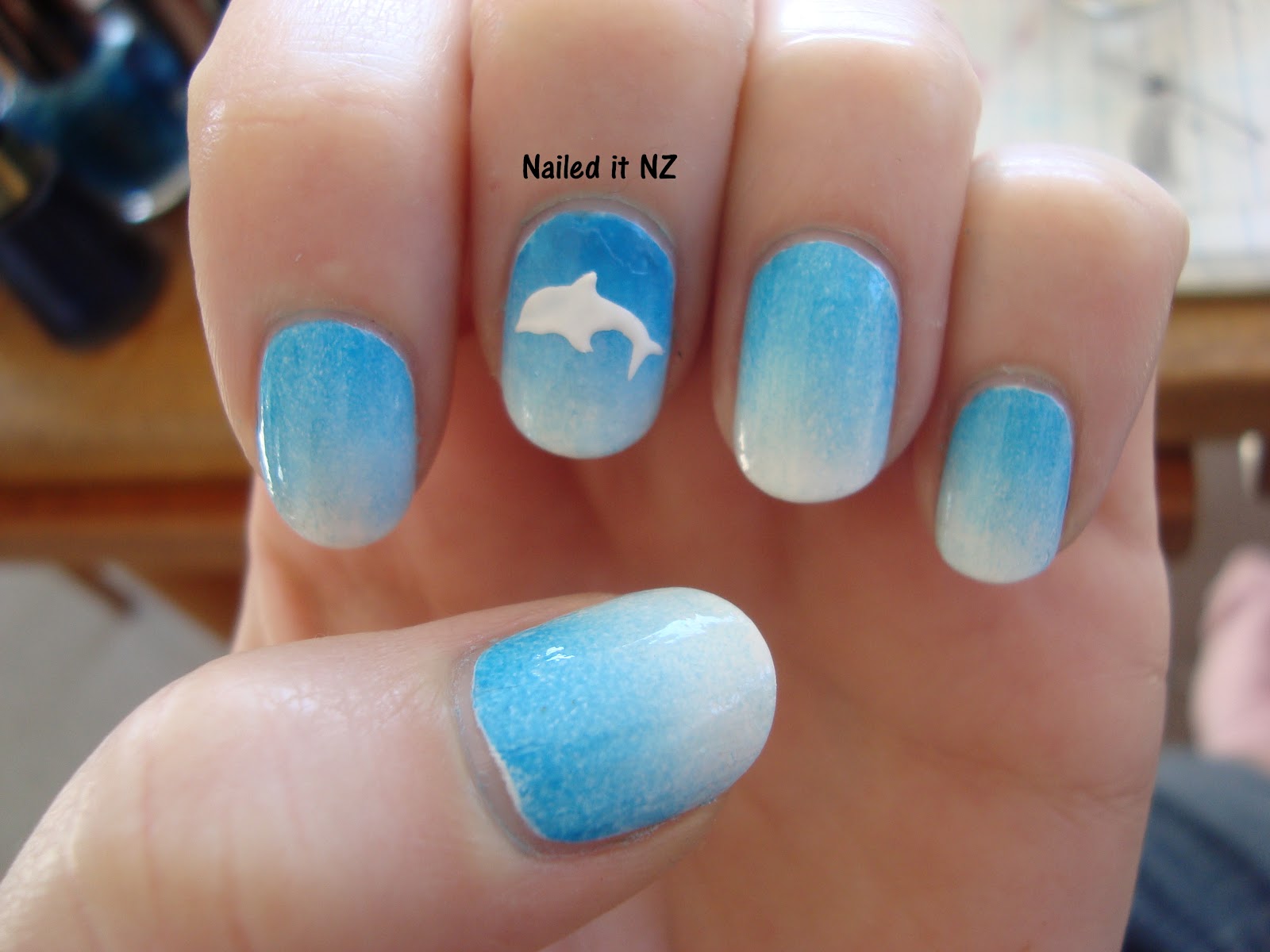 10. Dolphin Nail Art for Summer - wide 4