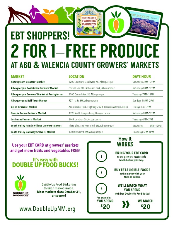 Double Up Food Bucks New Mexico Double Up Food Bucks New Mexico