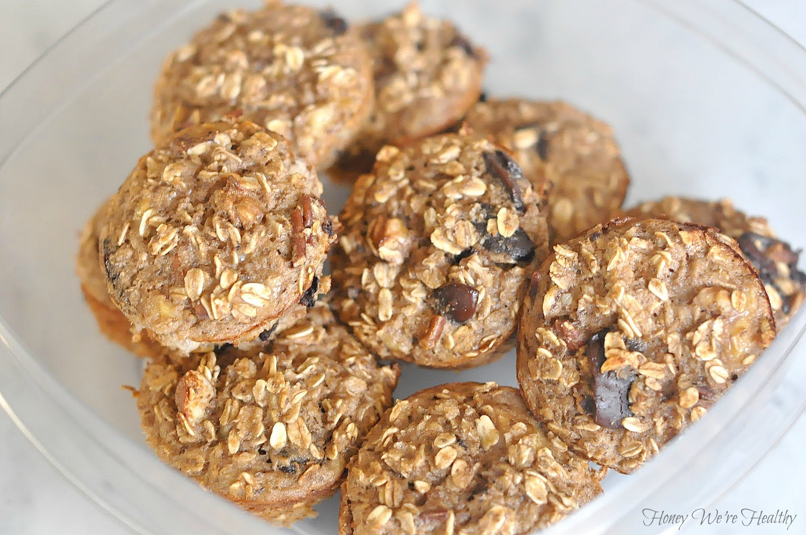 Honey We're Healthy Protein Oatmeal & Chocolate Chip Muffins