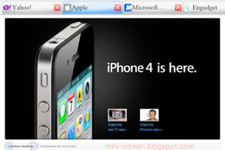 iBrowser Landscape Lock Display on iPhone