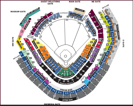 Atlanta Braves Tickets Seating Chart