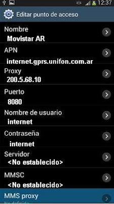 Configurar 3G APN de Movistar Argentina en Android HTC ...