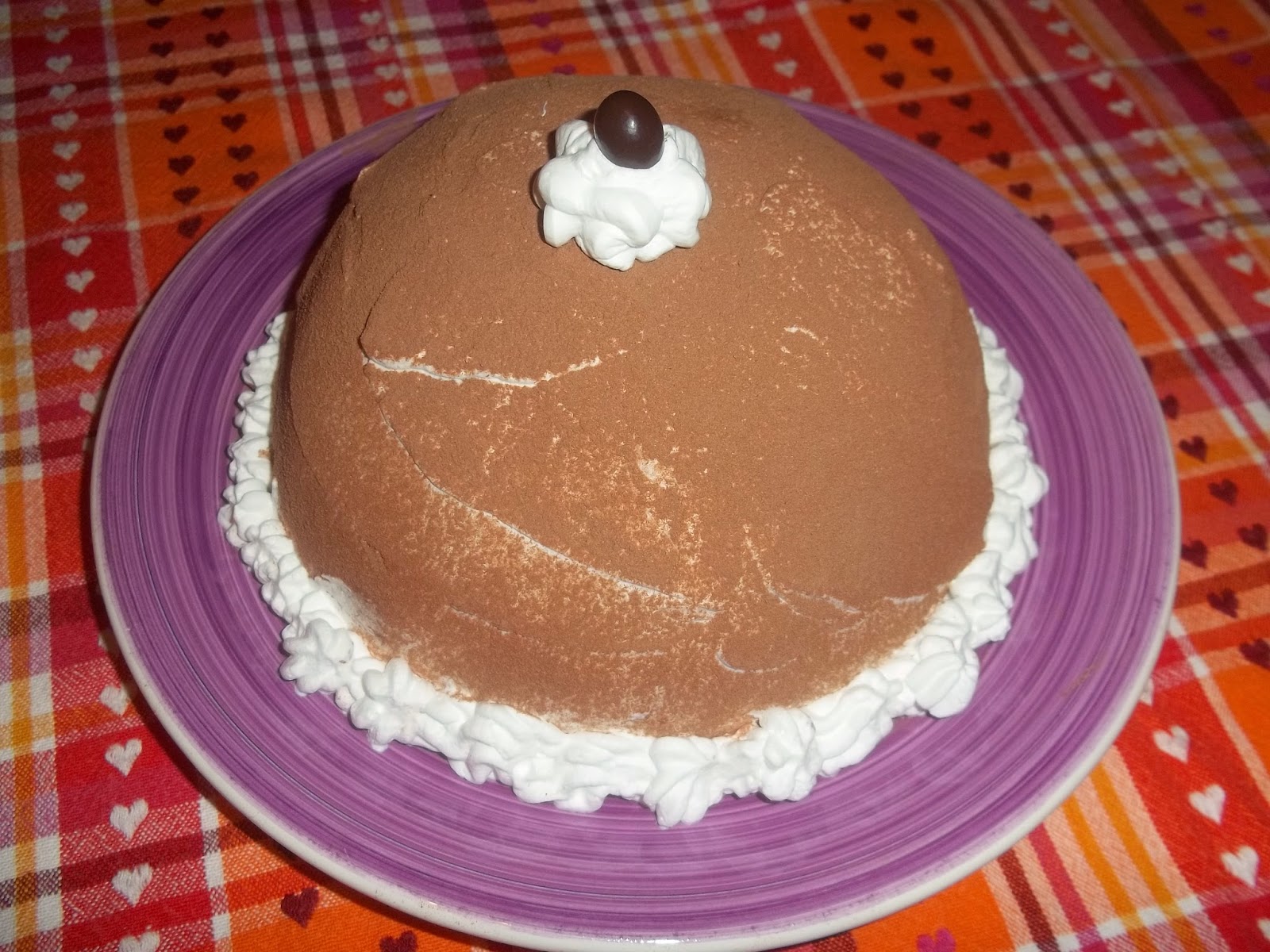 zuccotto al mascarpone al profumo di maraschino