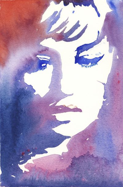 cate parr aquarelas pinturas mulheres