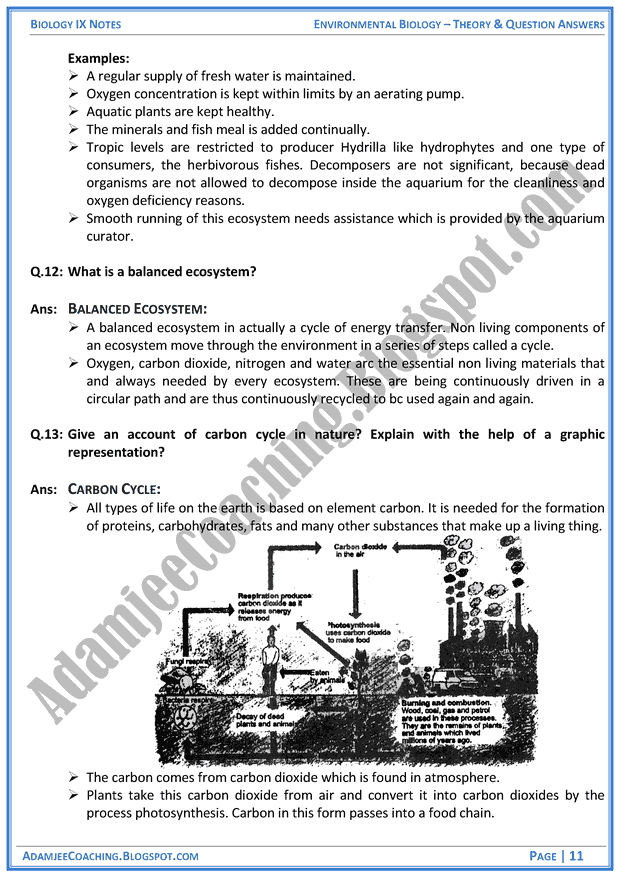 environmental-biology-theory-notes-and-question-answers-biology-notes-for-class-9th