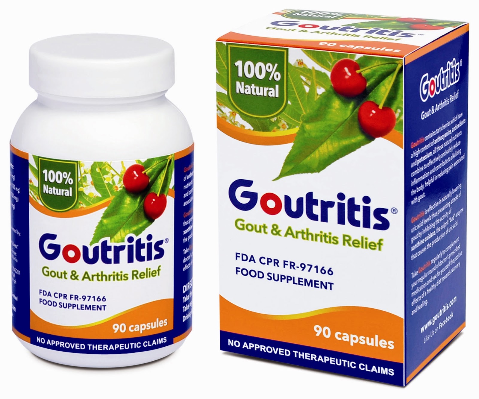 Goutritis fights Gout with natural nutrients from tart cherries Hello