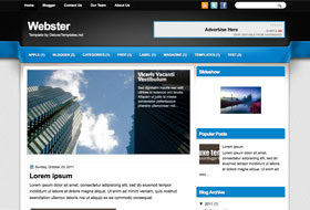 Webster Blogger Template