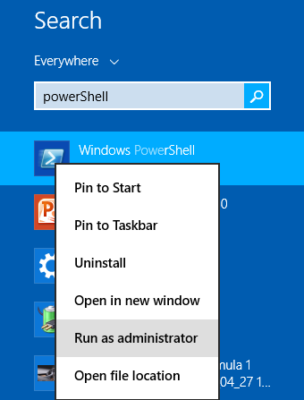 How to use Windows Powershell in Windows 8.1 Android