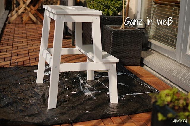 Cuchikind - Der Mama-DIY-Blog: Tutorial: Ikea-Tritthocker verschönern