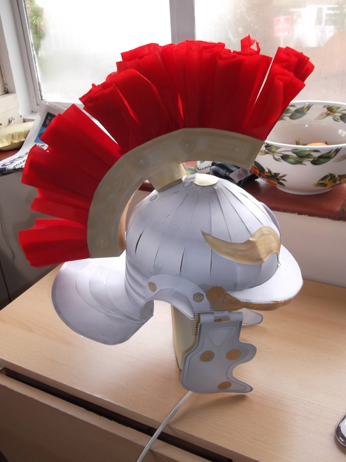 Devlanmud Centurion's helmet or "Things we do for our children."