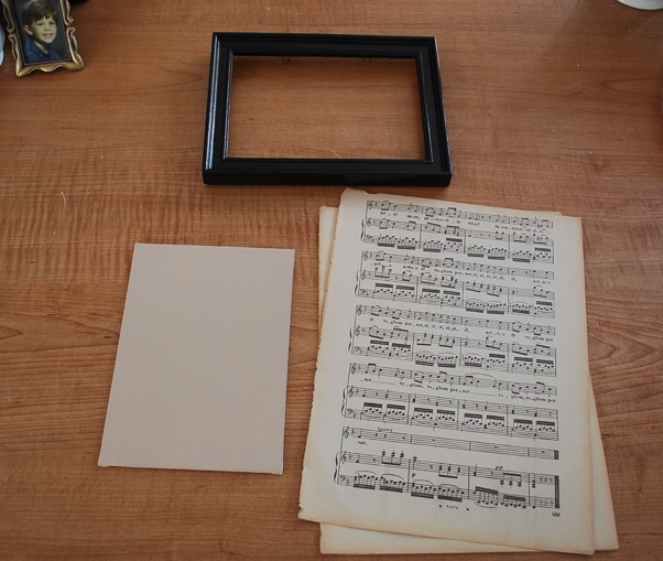 Junky Vagabond Vintage Sheet Music Frame