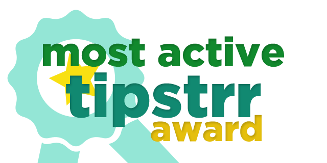 Most Active Tipstrr Award