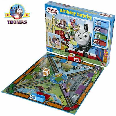 Childrens educational colorful Thomas train & Friends Birthday Surprise railway board Game toy