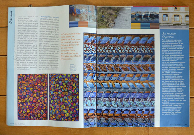 Maryandpatch, Pratique du Patchwork, Portrait Maryline Collioud-Robert
