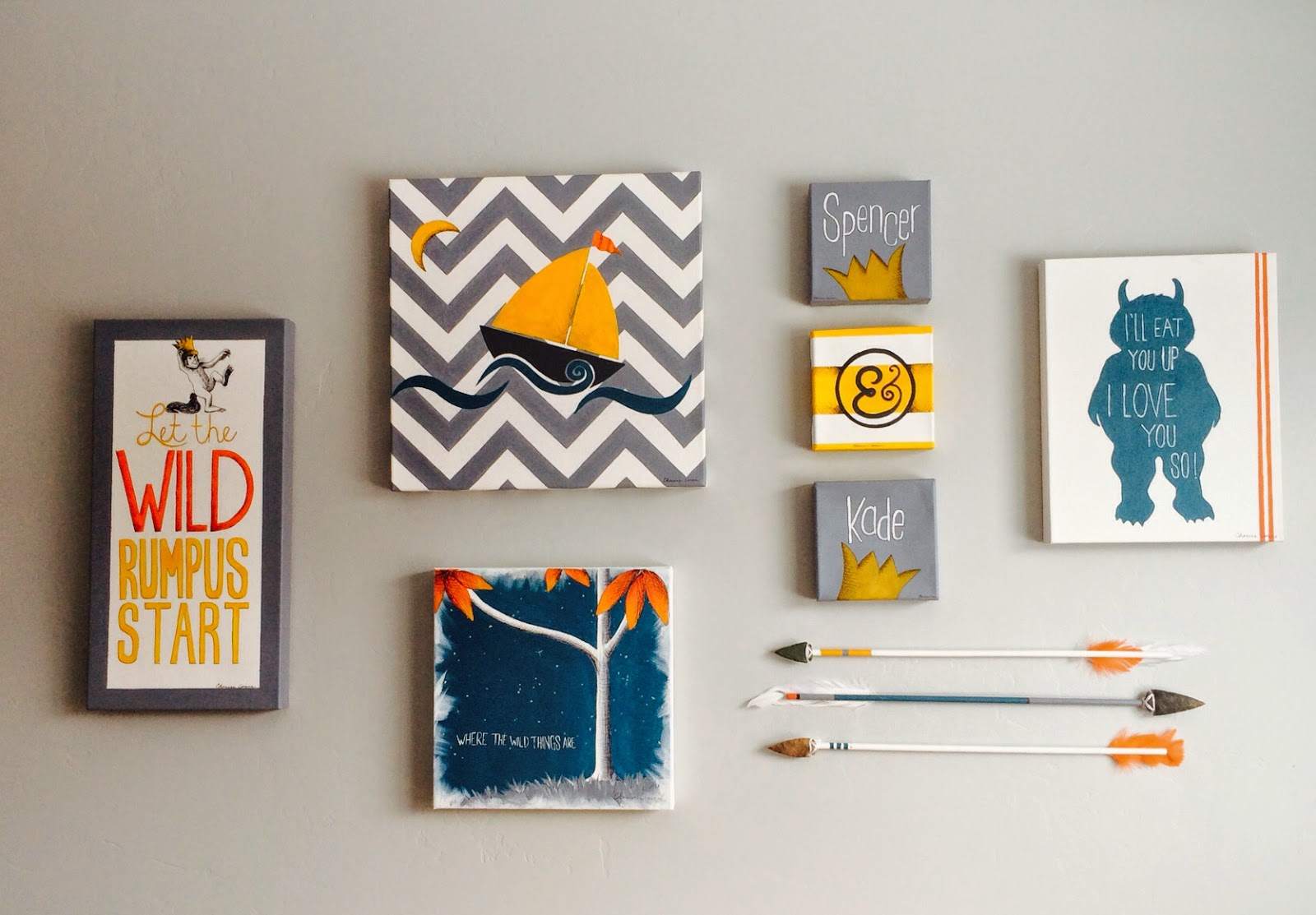 Art By Cherise Larue Where The Wild Things Are Inspired Nursery Decor
