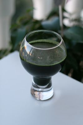 Grumsete, grønn juice