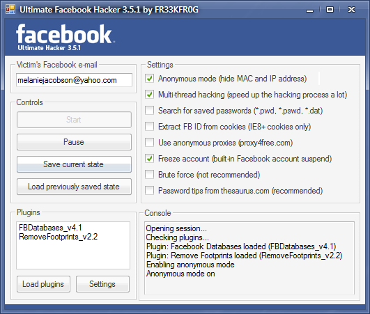 Facebook Hack Brute Force 1.5 Downloadl
