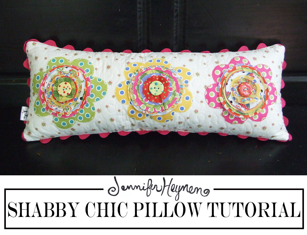 Shabby Chic Flower Pillow Tutorial Therm O 