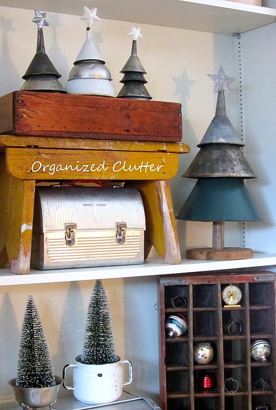 Rustic Funnel Christmas Trees Organized Clutter