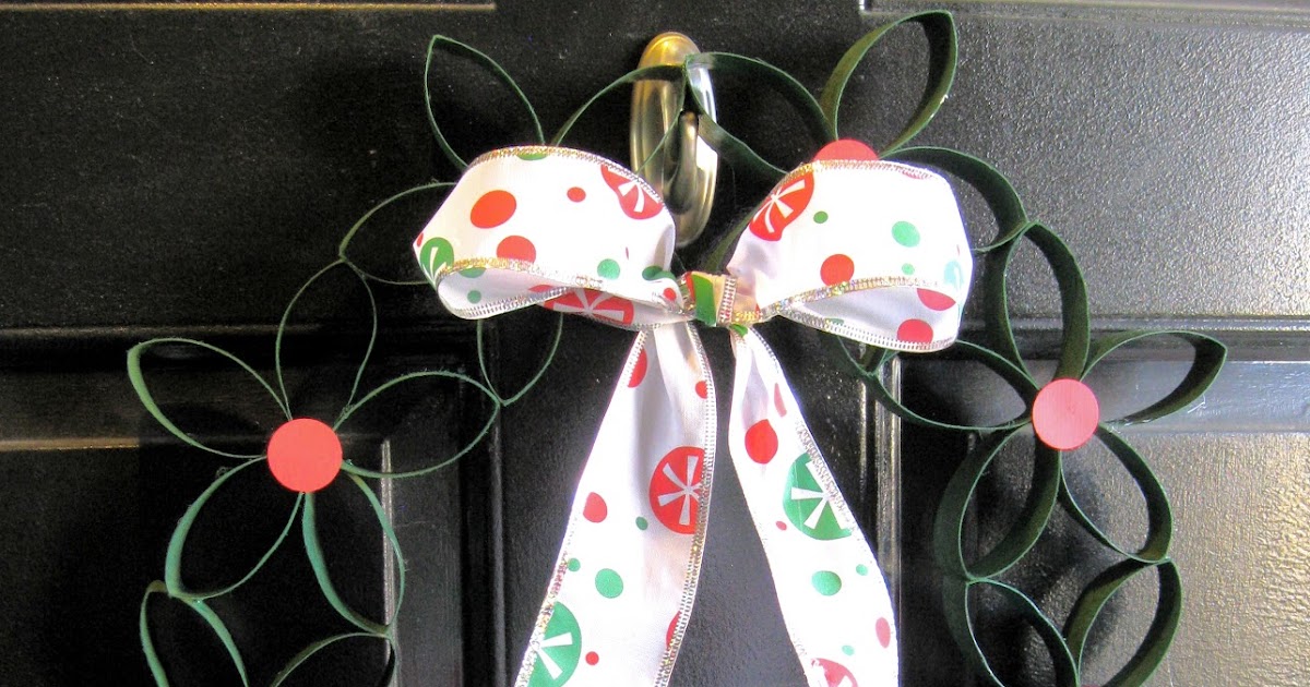 Sarah Jane's Craft Blog Cardboard Tube Christmas Wreath