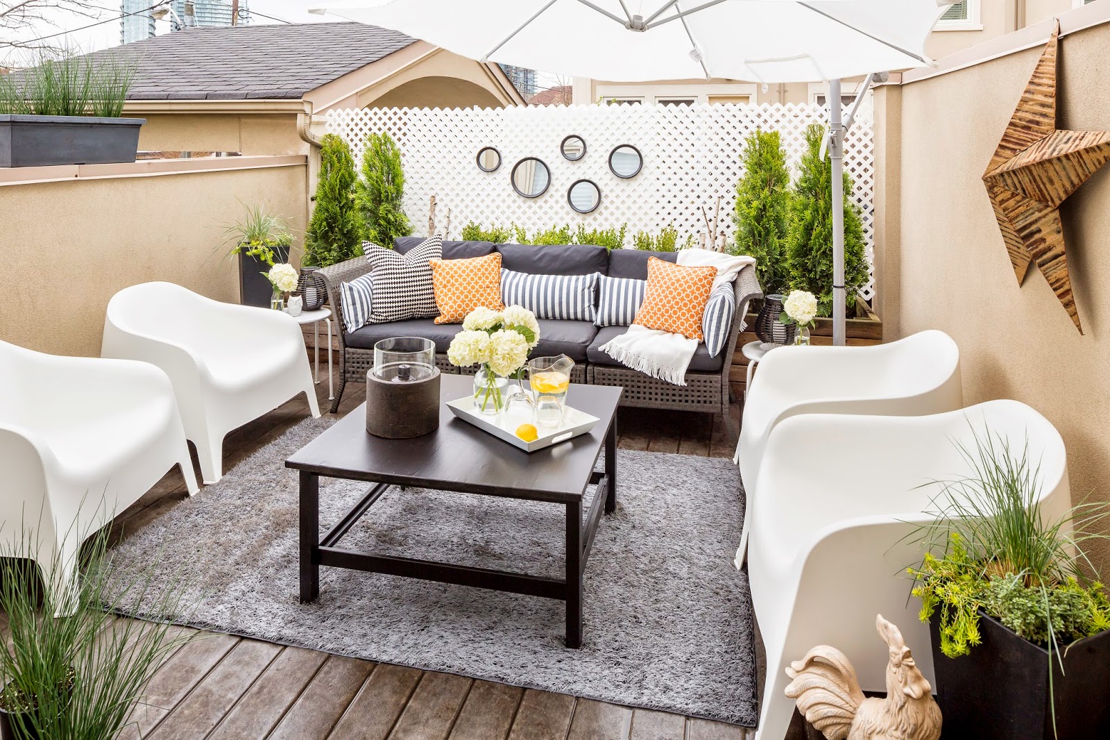 environmental designer home-furniture: Stylish Patio Makeover on a Budget!