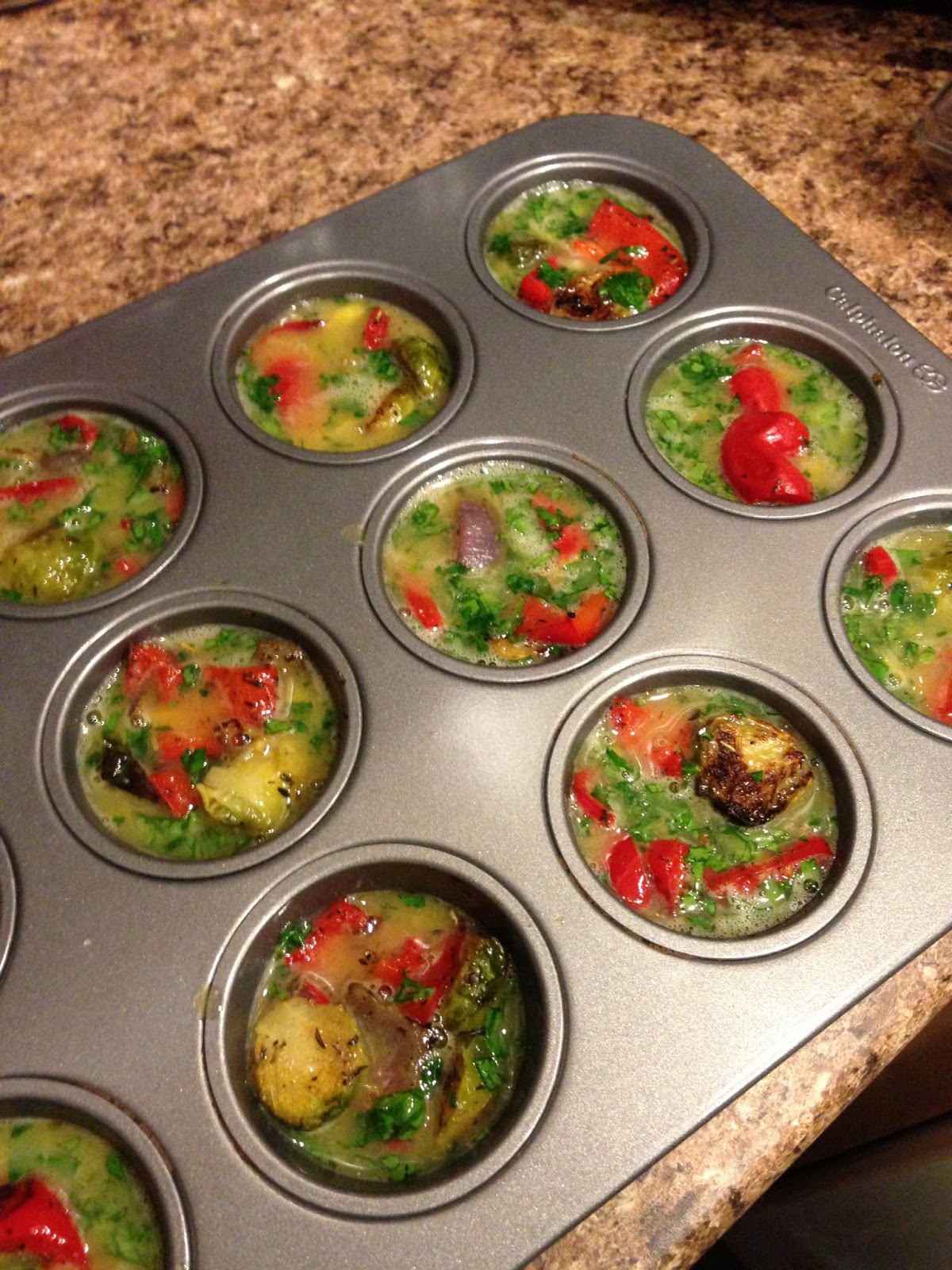 Roasted Veggie Egg Muffins Recipe Consider the leaf TURNED.