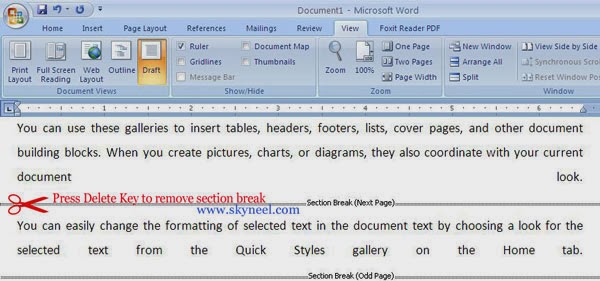 How to remove all section breaks in word?   extendoffice