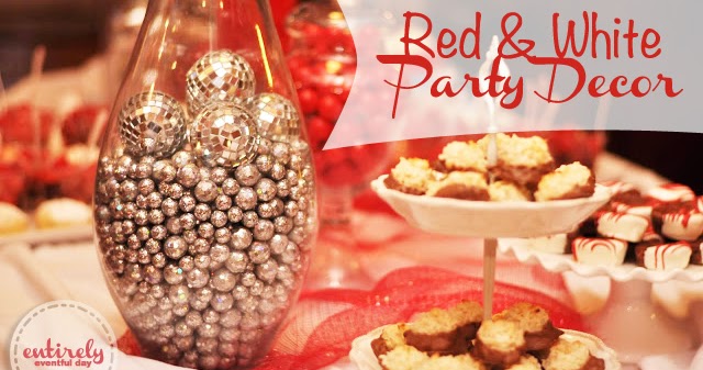 Entirely Eventful Day: Red and White Party Decorations