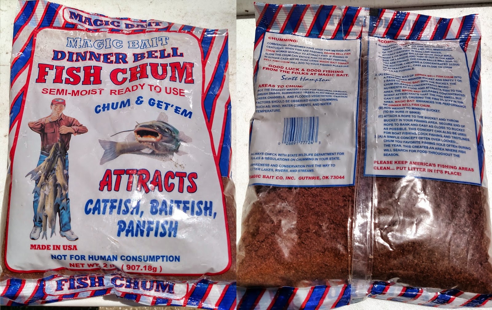 Review: Magic Bait Dinner Bell Fish Chum (Catfish) Review: Magic Bait Dinner Bell Fish Chum (Catfish)