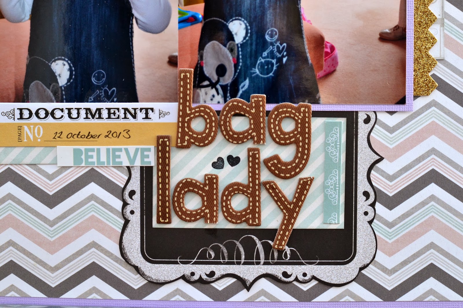 Layouts made with 'Chalk Studio' collection by My Mind's Eye from the