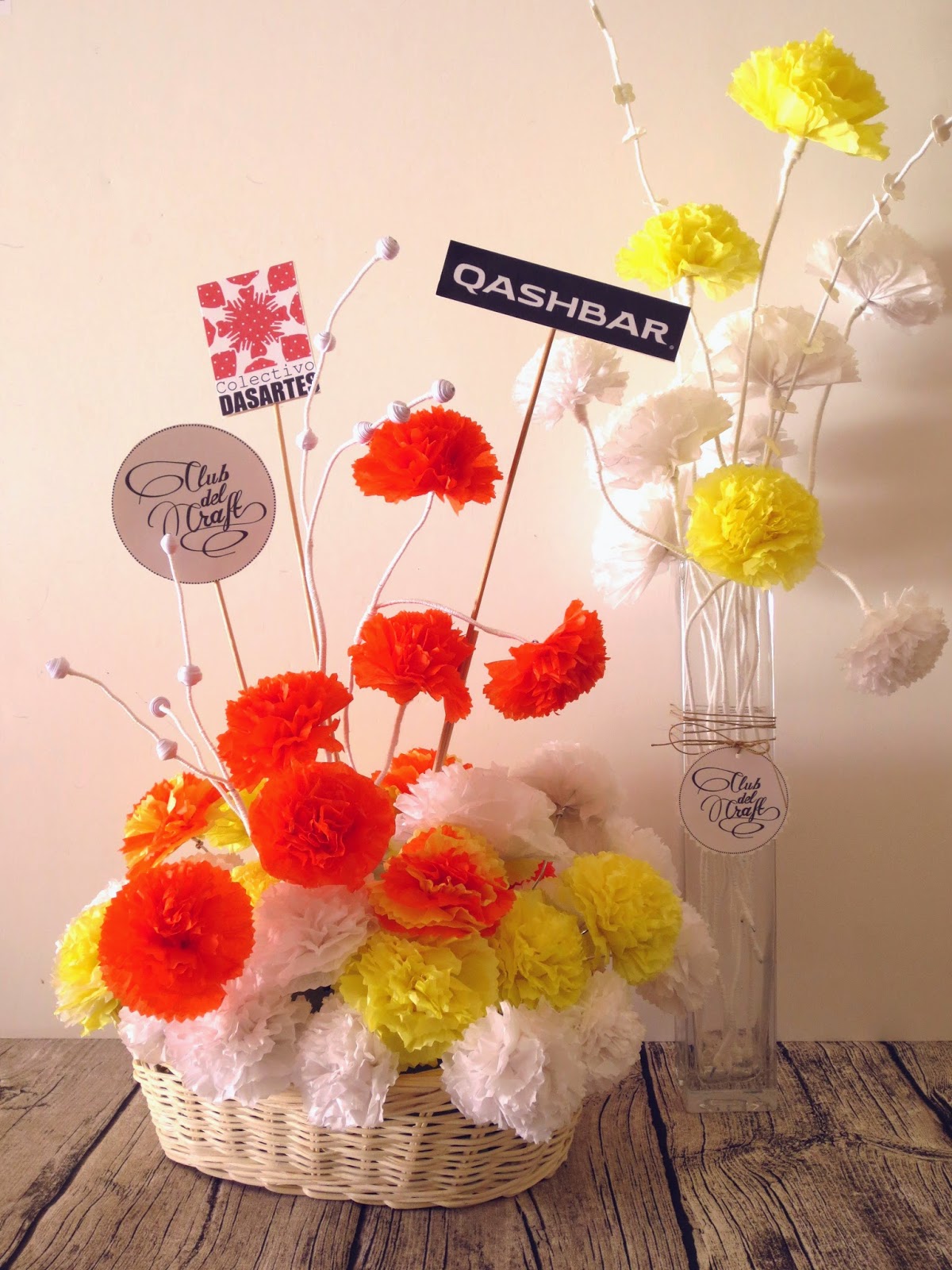 Colectivo DASARTES DIY flores de papel / paper flowers