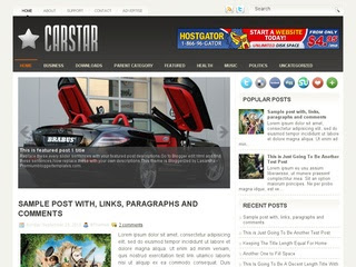 CarStar Blogger Template