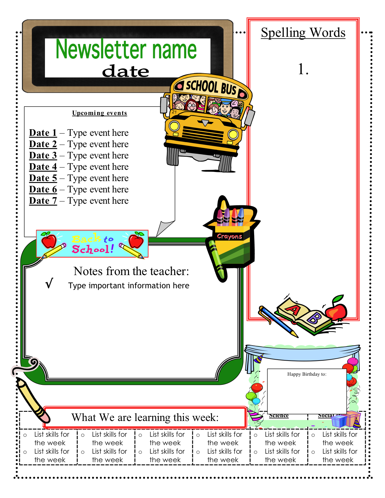 class newsletter