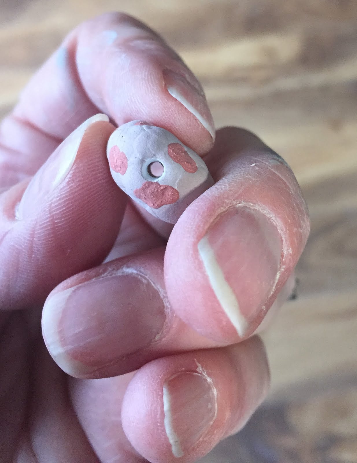 Love My Art Jewelry Glazing ceramic beads.... A Dry Beginning, A