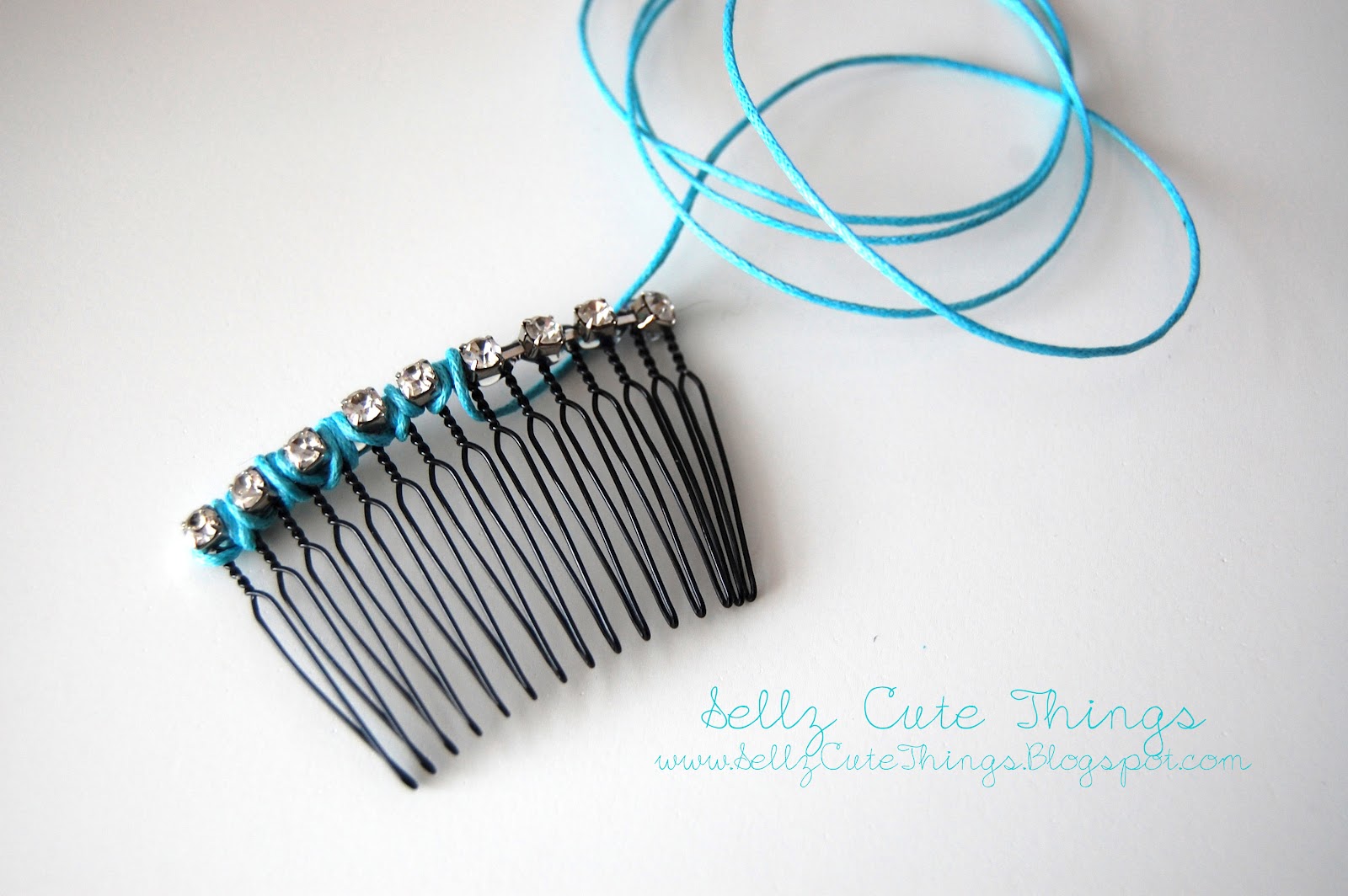 SellzCuteThings Hair Comb with Rhinestones Tutorial