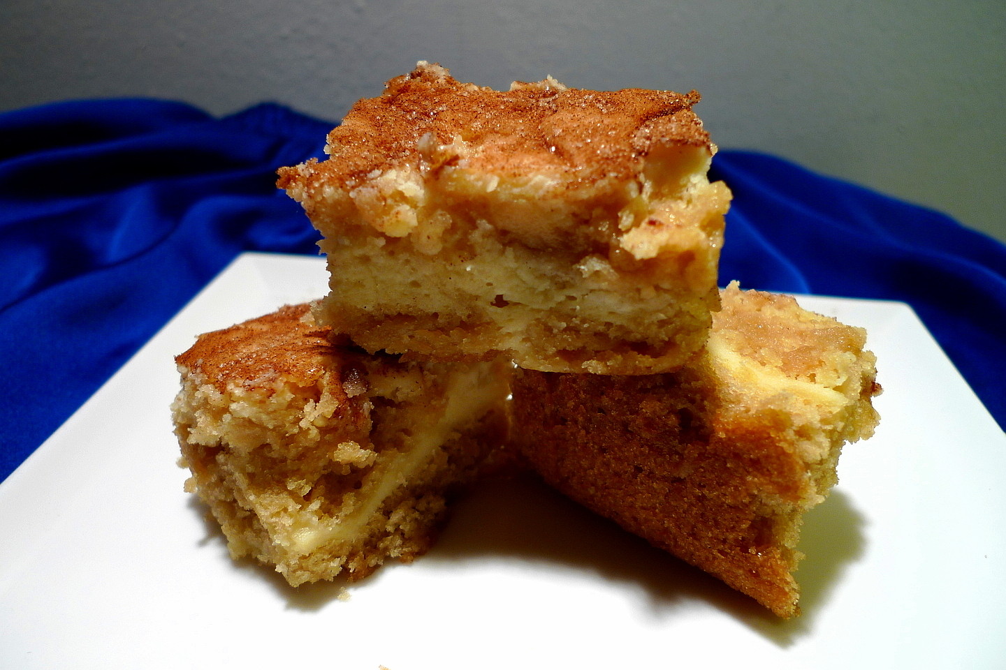 SWEET AS SUGAR COOKIES Cream Cheese Swirled Snickerdoodle Blondies