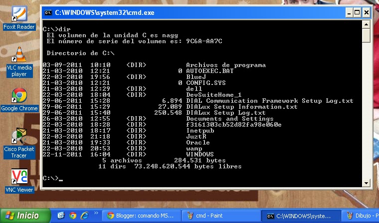 DIR EN MS DOS dir en ms dos: