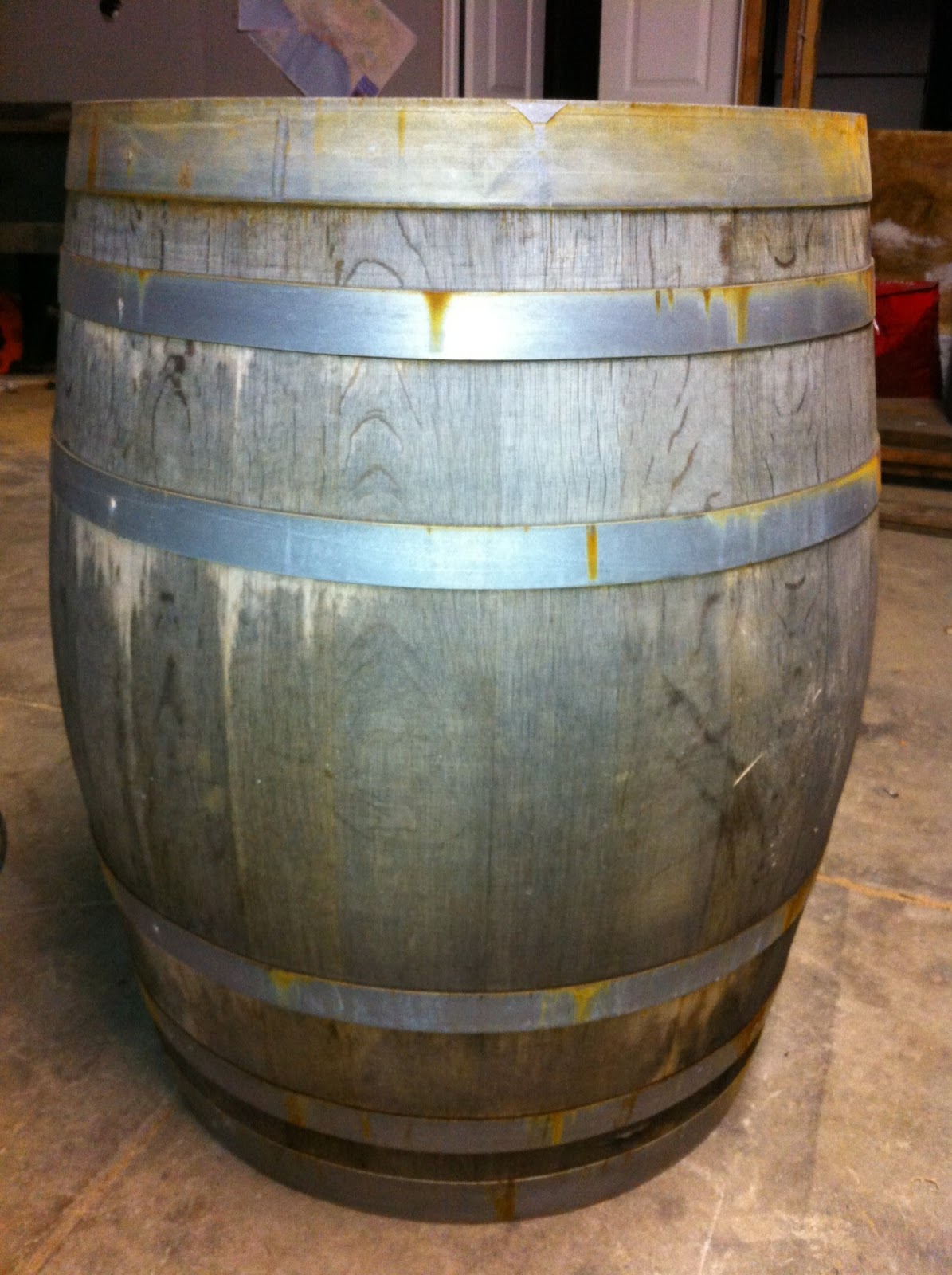 Crafty Trev Wine Barrel Cabinet