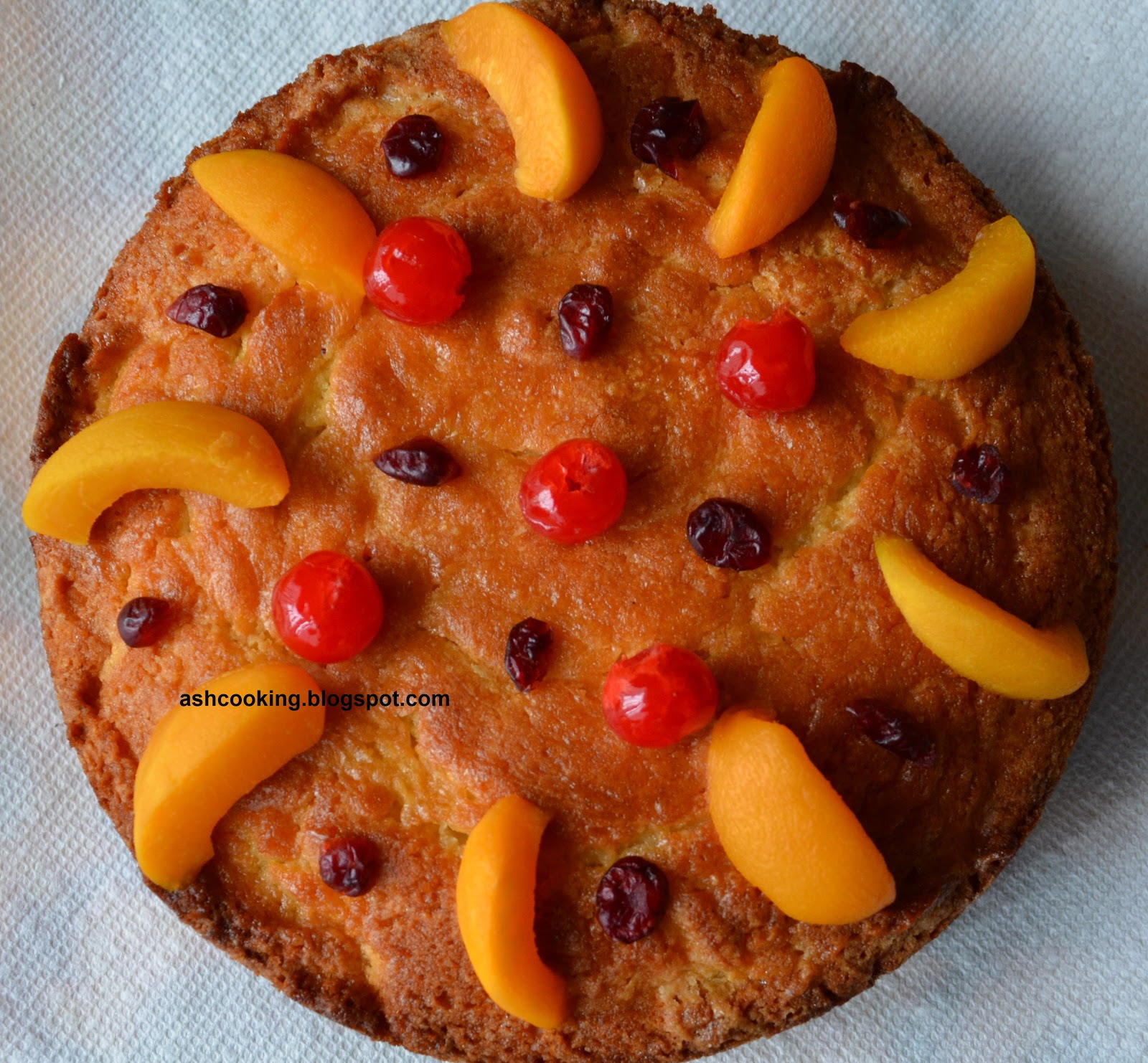 My Cookbook Honey Glazed Fruit Topped Pound Cake