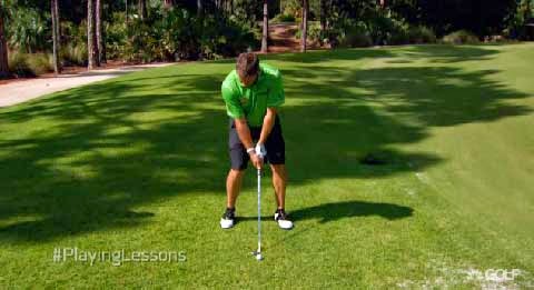 Lee Westwood flop ball position