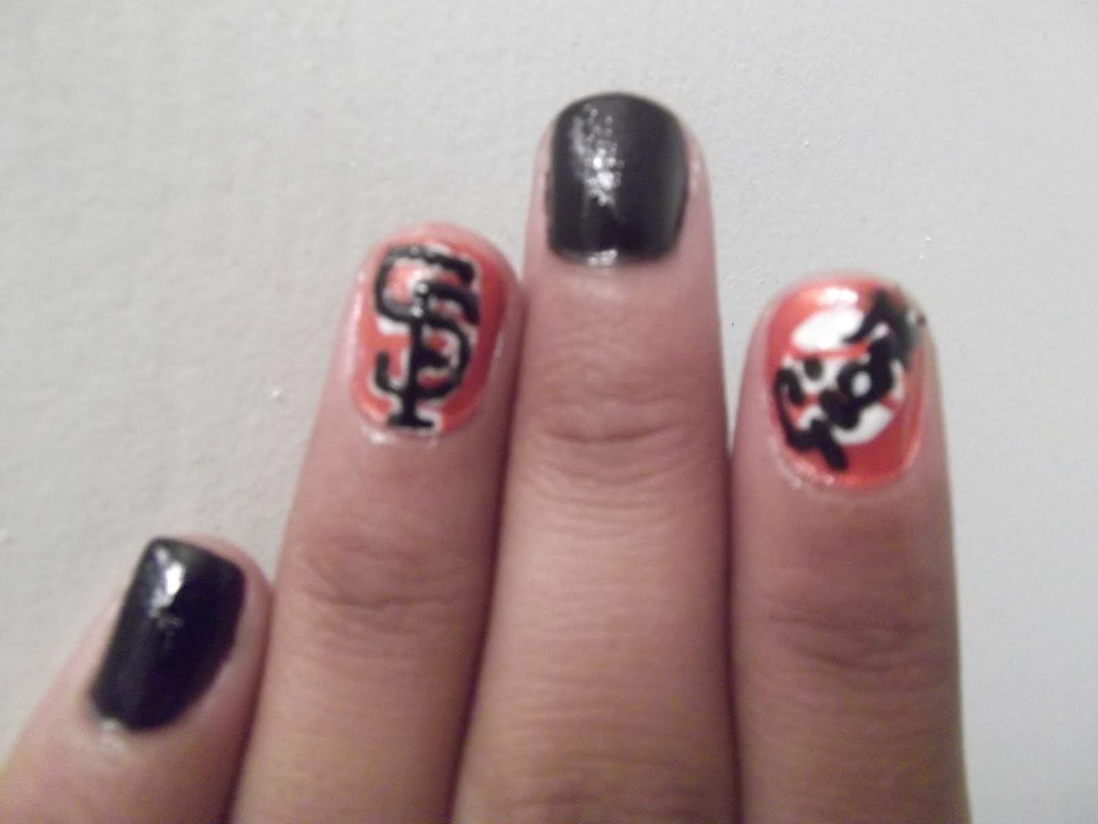 Nail Polish Addict SF Giants Nails