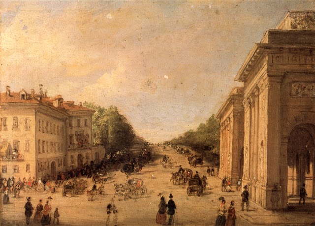 corso delle carrozze, bastioni porta Venezia