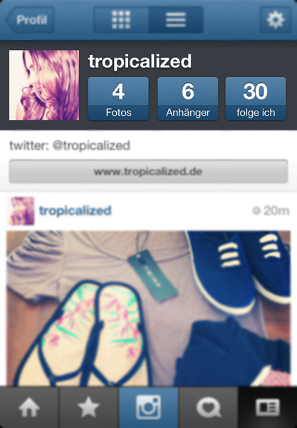 instagram tropicalized