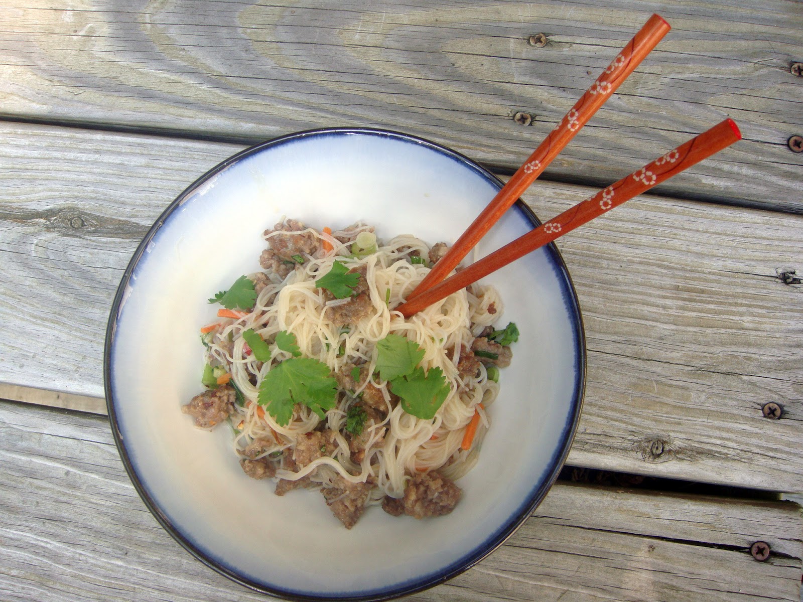 The Dinner Club Spicy Rice Noodles with Crispy Pork